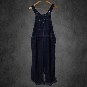 Vintage Grandpa Sears Women's Dark Denim Long Pants Overalls